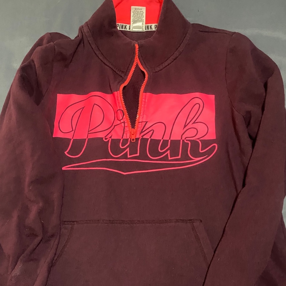 Quarter Zip Pink sweatshirt